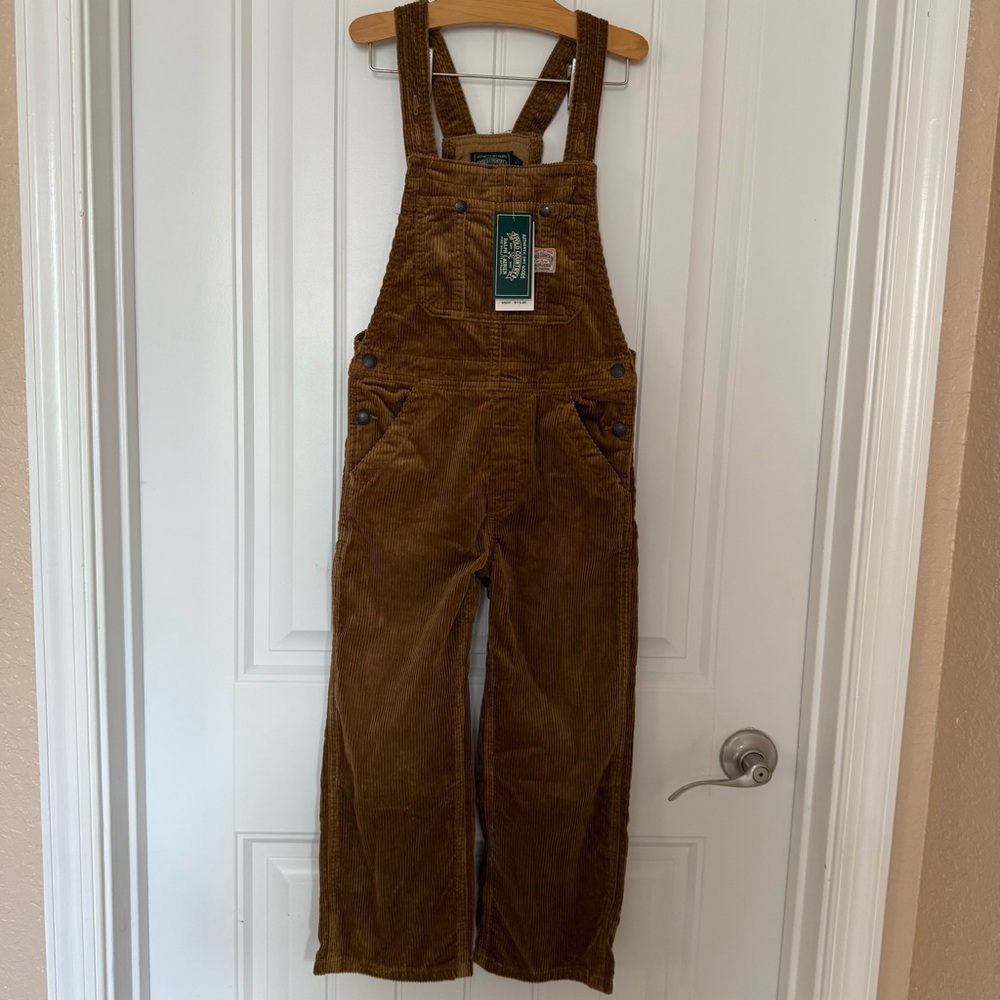 NWT Polo Country Ralph Lauren Boys Cotton Corduroy Overalls